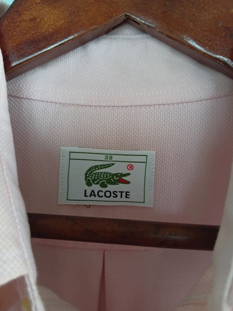 Lacoste Pink Long Sleeve Button Down Shirt Size 38 (Category: Longsleeves) located in Angeles City. Submitted by itsandspreloved (Listing ID 1467874369, Image 3). Description: my dads preloved need wash nastock lang sa cabinet size:38 very nice .