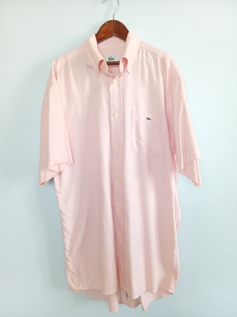 Lacoste Pink Long Sleeve Button Down Shirt Size 38 (Category: Longsleeves) located in Angeles City. Submitted by itsandspreloved (Listing ID 1467874369, Image 1). Description: my dads preloved need wash nastock lang sa cabinet size:38 very nice .