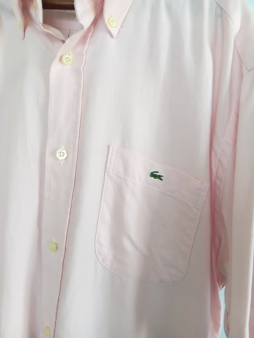 Lacoste Pink Long Sleeve Button Down Shirt Size 38 (Category: Longsleeves) located in Angeles City. Submitted by itsandspreloved (Listing ID 1467874369, Image 2). Description: my dads preloved need wash nastock lang sa cabinet size:38 very nice .