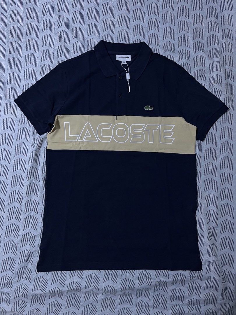 Lacoste Spell out Polo shirt (Category: Tshirts & Polo Shirts ) located in Manila. Submitted by madisonkros (Listing ID 1467952912, Image 1). Description: Lacoste Spell Out polo shirt Authentic Sz4 20x28 Fitted onyly Rfs: Wrong size, sobrang liit sakin gift lg po siya since hnd kona masosoot benta ko nalang 3k Free sf .