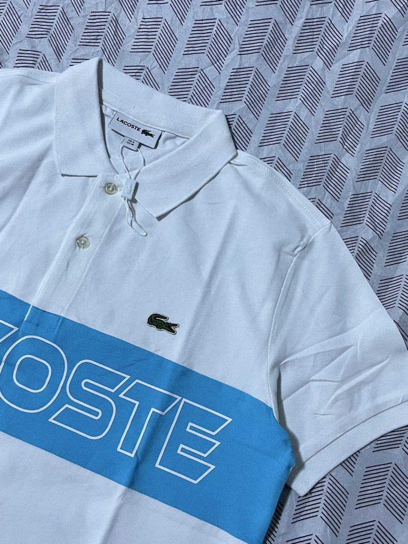 Lacoste Spell out Polo shirt (Category: Tshirts & Polo Shirts ) located in Manila. Submitted by madisonkros (Listing ID 1467953074, Image 2). Description: Lacoste Spell Out polo shirt Authentic Sz4 20x28 Fitted onyly Rfs: Wrong size, sobrang liit sakin gift lg po siya since hnd kona masosoot benta ko nalang 3k Free sf .