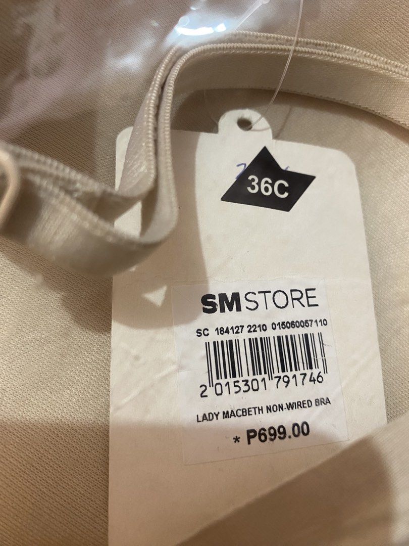 Lady Macbeth Non-Wired Bra Size 36C (Category: Undergarments & Loungewear) located in Quezon City. Submitted by december_alley (Listing ID 1467998462, Image 2). Description: Lady Macbeth Selling for 200 each (negotiable) + sf Get both for 300 :) Comfortable everyday wireless design Available: 2 pieces (Nude and Black) Size: 36C (Brand New with Tag attached) Condition: Brand new in plastic packaging with original SM Store price tag (Bought at 699 