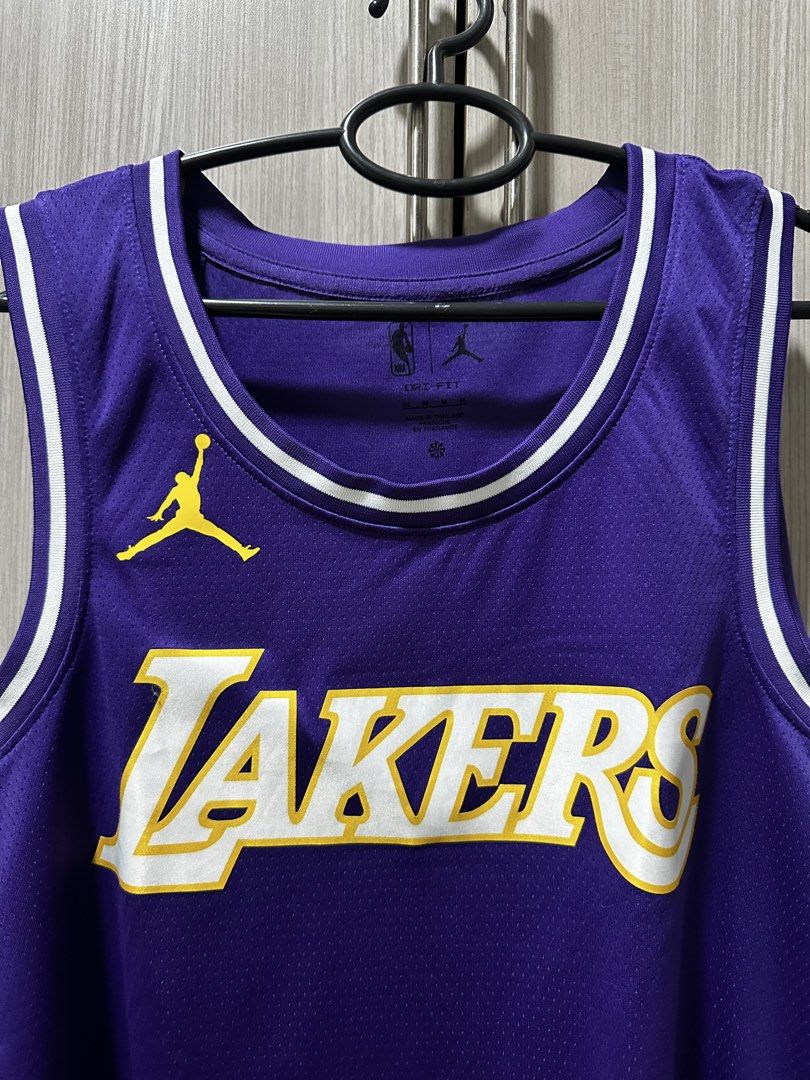 Lakers Basketball Jersey (Category: Activewear) located in Mandaluyong City. Submitted by jrct12 (Listing ID 1467872555, Image 2). Description: Lakers Basketball Jersey Price - 1300 Bought this in NBA store in ayala manila bay Size - Medium on tag (22width, 30length) Condition - excellent to new, used twice RFS - Decluttering Location - Mandaluyong.