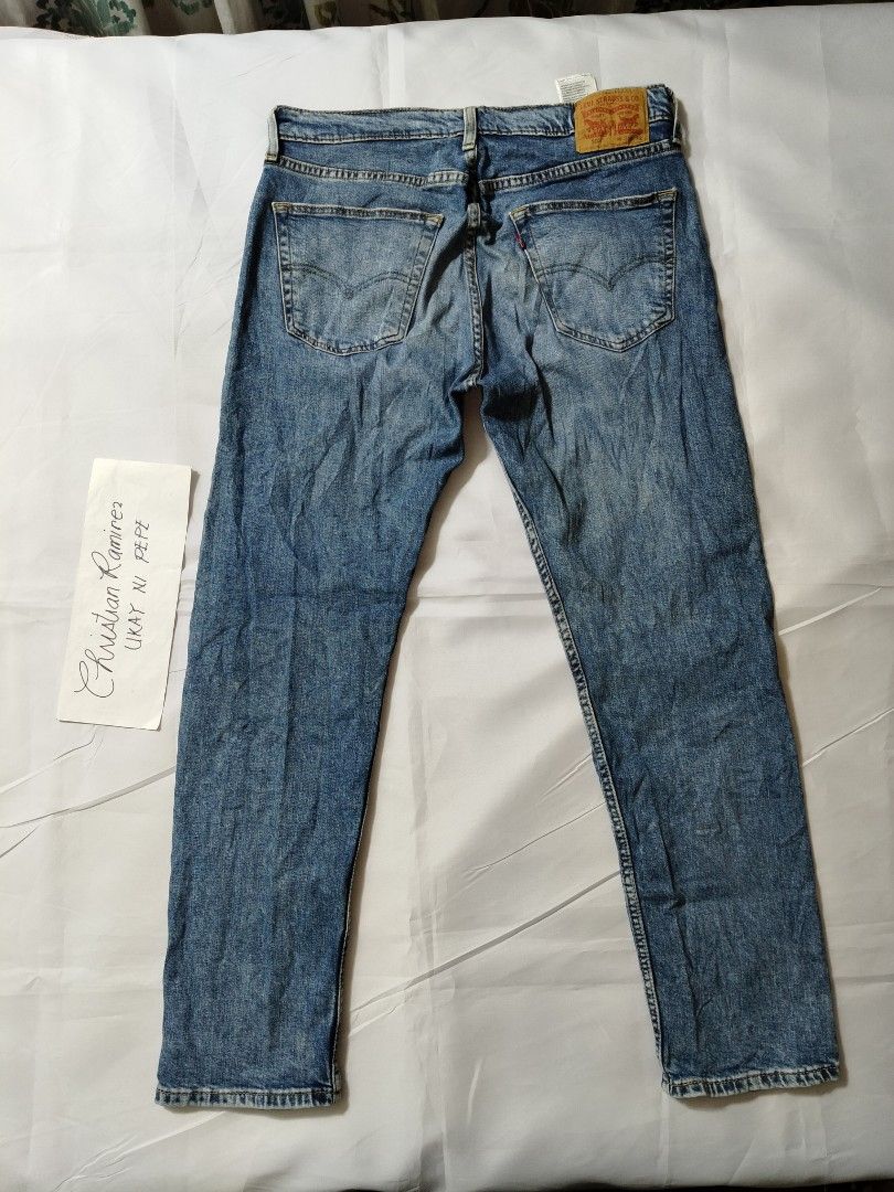 Levi's 502 factory Tattered (Category: Jeans) located in Bocaue. Submitted by ukaynipepe (Listing ID 1468021648, Image 3). Description: Levi's 502 34*32 on tag Factory Tattered Made in Pakistan Waist 35 Length 41 Leg opening 7.5 No flaws +sf 📩📩📩.