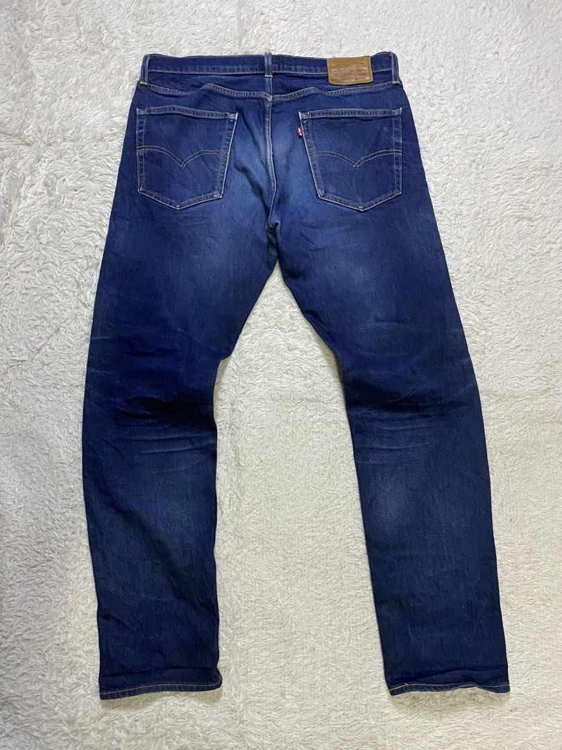 LEVIS 502 Premium Selvedge BIG E (Category: Jeans) located in Cavite. Submitted by nld_thrift (Listing ID 1468013593, Image 2). Description: LEVIS 502 Premium BIG E W 36 In tag (37 Actual) L 43.5 INCH Lo 7.5 INCH Made in china 99%Cotton 1% elastine Authentic (money return if proven fake).