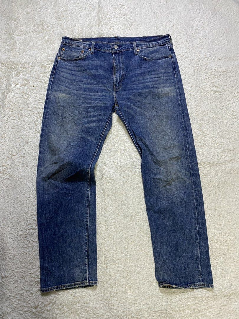 LEVIS 502 Premium SELVEDGE BLANK TAB (Category: Jeans) located in Cavite. Submitted by nld_thrift (Listing ID 1468012387, Image 3). Description: LEVIS 502 Premium/SELVEDGE BLANK TAB W 38 In tag (40 Actual) L 42 INCH Lo 8INCH Made in china 99%Cotton 1% elastine Authentic (money return if proven fake) .