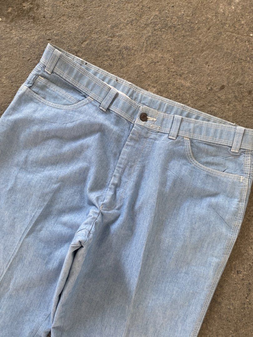Levi's action slacks baby blue (Category: Trousers) located in Manila. Submitted by pastlifestreet (Listing ID 1467842939, Image 3). Description: levi's action slacks baby blue waist: 36 thigh: 13 inch hem: 10 inch .