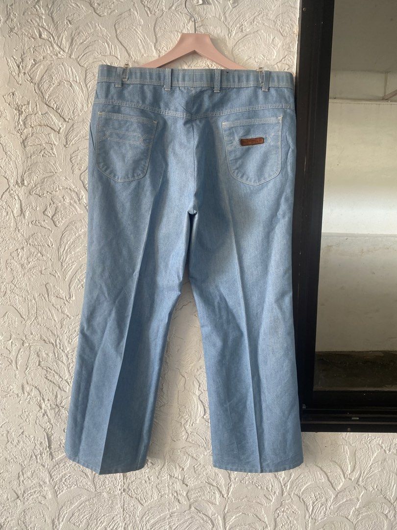 Levi's action slacks baby blue (Category: Trousers) located in Manila. Submitted by pastlifestreet (Listing ID 1467842939, Image 2). Description: levi's action slacks baby blue waist: 36 thigh: 13 inch hem: 10 inch .