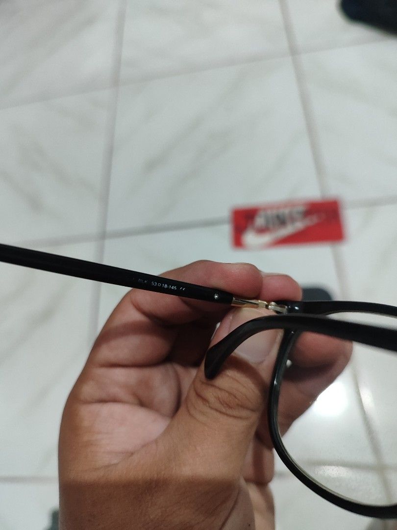 Levi's Black Round Eyeglasses frame with Case (Category: Sunglasses & Eyewear) located in Tuguegarao City. Submitted by johnpetera0818 (Listing ID 1468024025, Image 3). Description: - Brand: Levi's - Style: Round frames, black with gold metal temple accents - Model: BLK 53-18-145 - Fit: Lightweight and comfortable for daily wear - Lenses: Clear lenses currently installed (ready for your grade) - Inclusion: Original denim hard case with iconic Lev