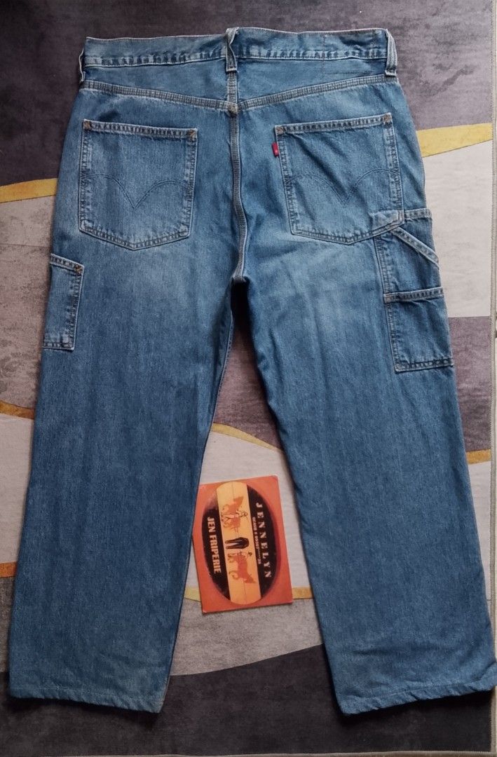 Levi's Carpenter loose Straight (Category: Jeans) located in Calbayog City. Submitted by jen1027 (Listing ID 1468007609, Image 3). Description: LEVI'S CARPENTER LOOSE STRAIGHT FOR MEN Size 34 L 32 On Tag Actual Waistline 36 Altered Length to 39.5 Hem 8.5 Made In Mexico Good Condition W/ Sign Of Used Price:650 ship ⛔ Payment First ⛔Mop-Gcash ⛔Location:Calbayog City Samar ⛔Pm.