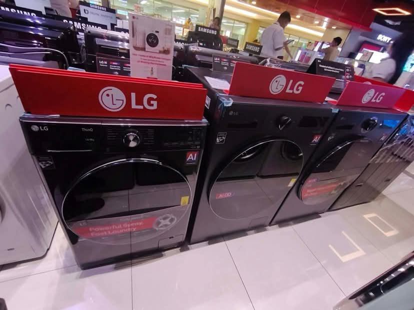LG FRONT LOAD INVERTER WASHING MACHINE (Category: Washing Machines and Dryers) located in Manila. Submitted by may572156 (Listing ID 1467987942, Image 1). Description: LG FRONT LOAD WASHING MACHINE FV1208D4W (8/5) 34,500 FV1209D4M (9/6) 36,300 FV1412H2BA (12/7) 43,900 FV1414H2BA (14/8) 48,500 F2515RNEG - 15/8 50,000 F2520RNTG - 60,800 FX1207S6W- 22,000 7 kgs FV1208S5W- 25,300 8kg FV1410S4M - 30,900 10 kgs washer FX1410S5G - 35,800 10 kgs FV1411S3
