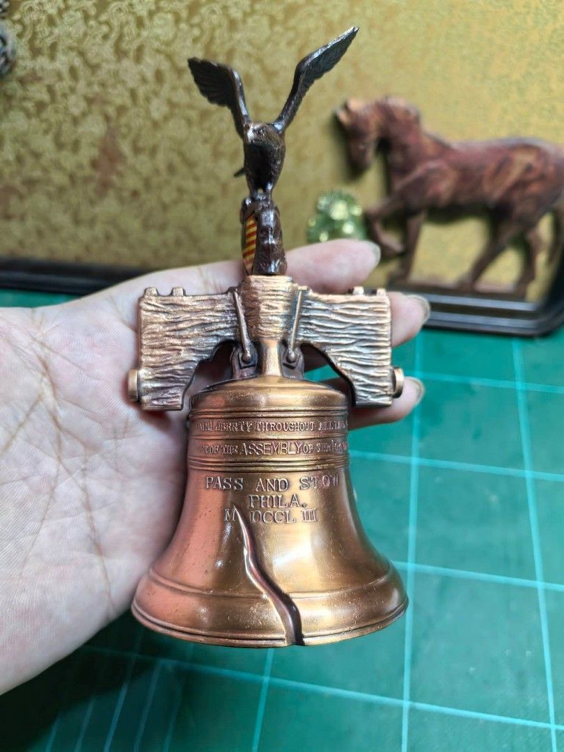 Liberty Bell Decorative (Category: Other Home Decor) located in Cebu City. Submitted by dudes_villanueva (Listing ID 1467891944, Image 1). Description: Liberty Bell Decorative Material: Metal In excellent condition.