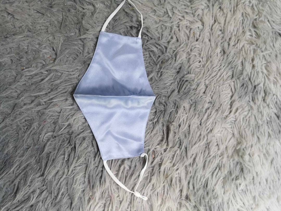 Light Blue Soft Reusable Face Mask (Category: Face Masks & Face Shields) located in Santa Cruz. Submitted by jmy_surplus.2 (Listing ID 1467990322, Image 2). Description: Size ; L - 5.2 W - 8.1 Color ;Light Blue Type Face Mask Brand ;No Brand Material ; Polyester Style ; Washable Reusable Face Mask LG 116 JMY 3 Batch #225.