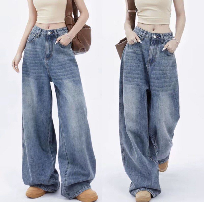 light denim baggy jeans (Category: Jeans) located in Leyte. Submitted by belovedchic (Listing ID 1467961596, Image 2). Description: size xs / 24 - 25 waistline rfs : masikip.