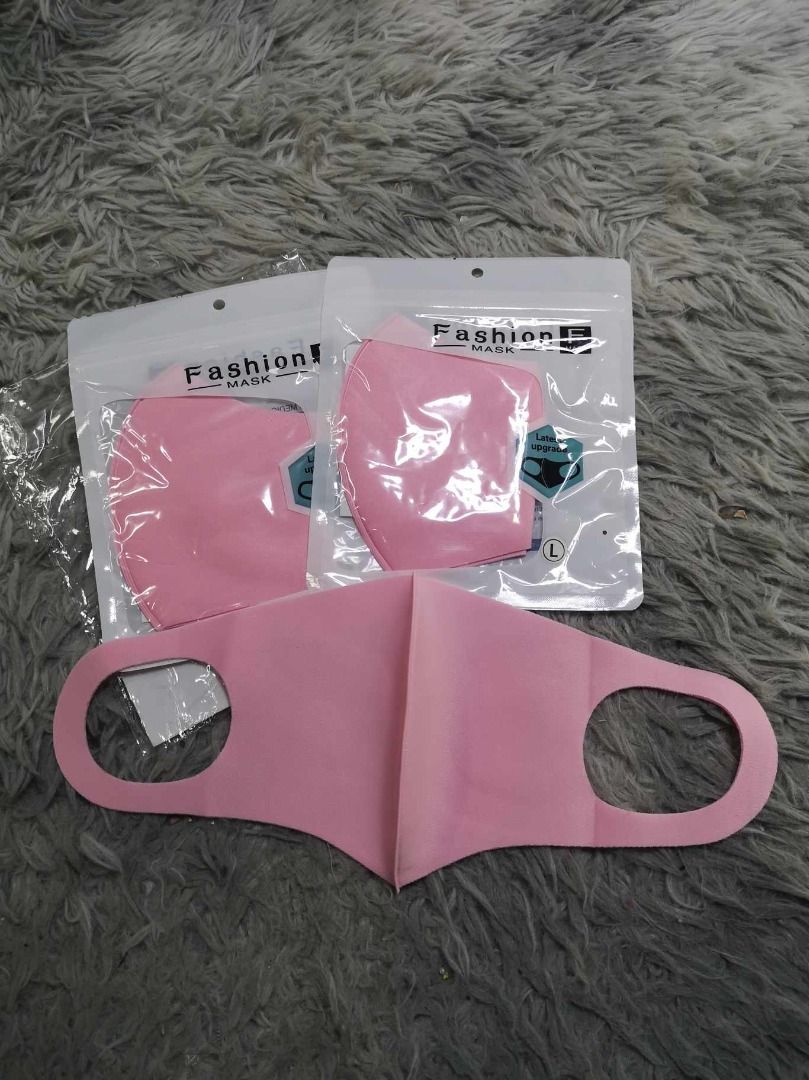 Light Pink Polyester Reusable Face Mask (Category: Face Masks & Face Shields) located in Santa Cruz. Submitted by jmy_surplus.2 (Listing ID 1467990709, Image 1). Description: Size ; L -5.4 W - 13 Color ; Light Pink Type ; Face Mask Brand No Brand Material ; Polyester Style ; Light Pink Face Mask With Ear Loop LG 116 JMY 3 Batch #225.