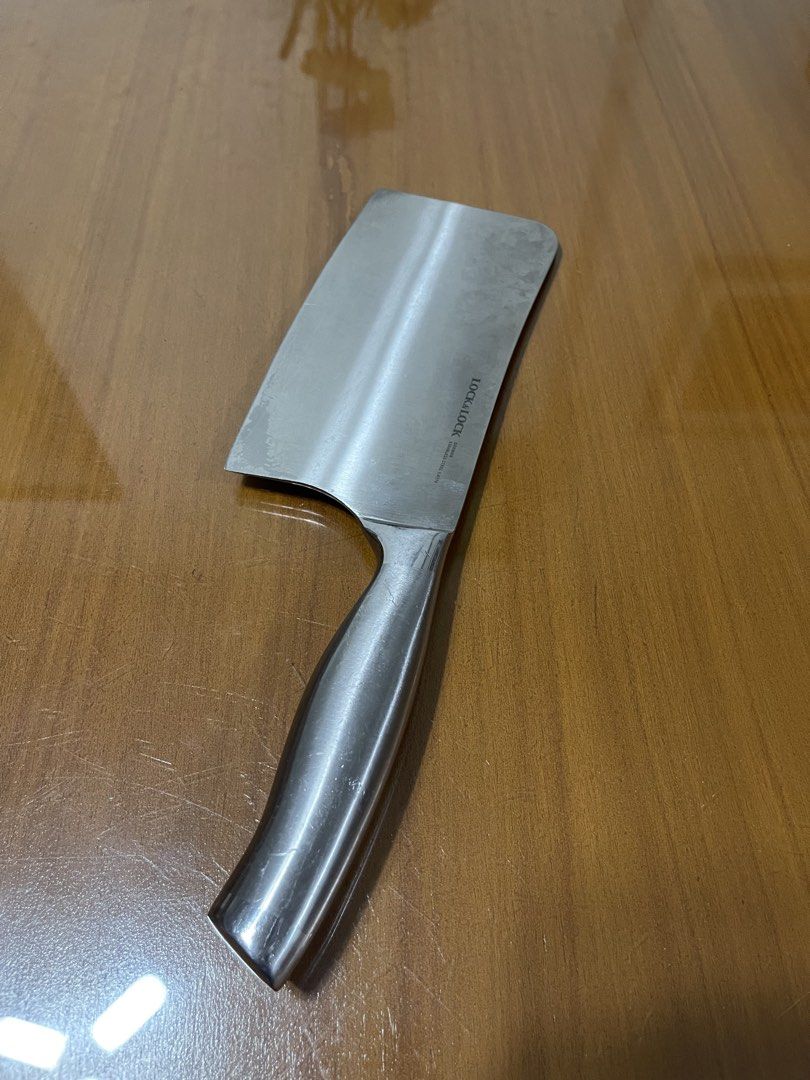 Lock&lock German Steel Cleaver Knife 30cm (Category: Knives & Chopping Boards) located in Quezon City. Submitted by doublelkitchenware (Listing ID 1467986197, Image 3). Description: Lock&lock German Steel Cleaver Knife 30x8.5cm Makapal and mabigat Mininal sigh of usage Pick up or shipping via lalamove Provincial 🚚j&t Novaliches Qc .