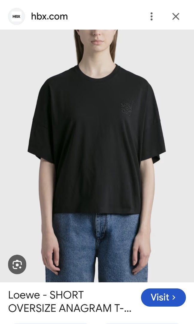 Loewe oversized anagram t-shirt (Category: Luxury Apparel) located in Subic. Submitted by petitecorner22 (Listing ID 1467980190, Image 1). Description: up to L.