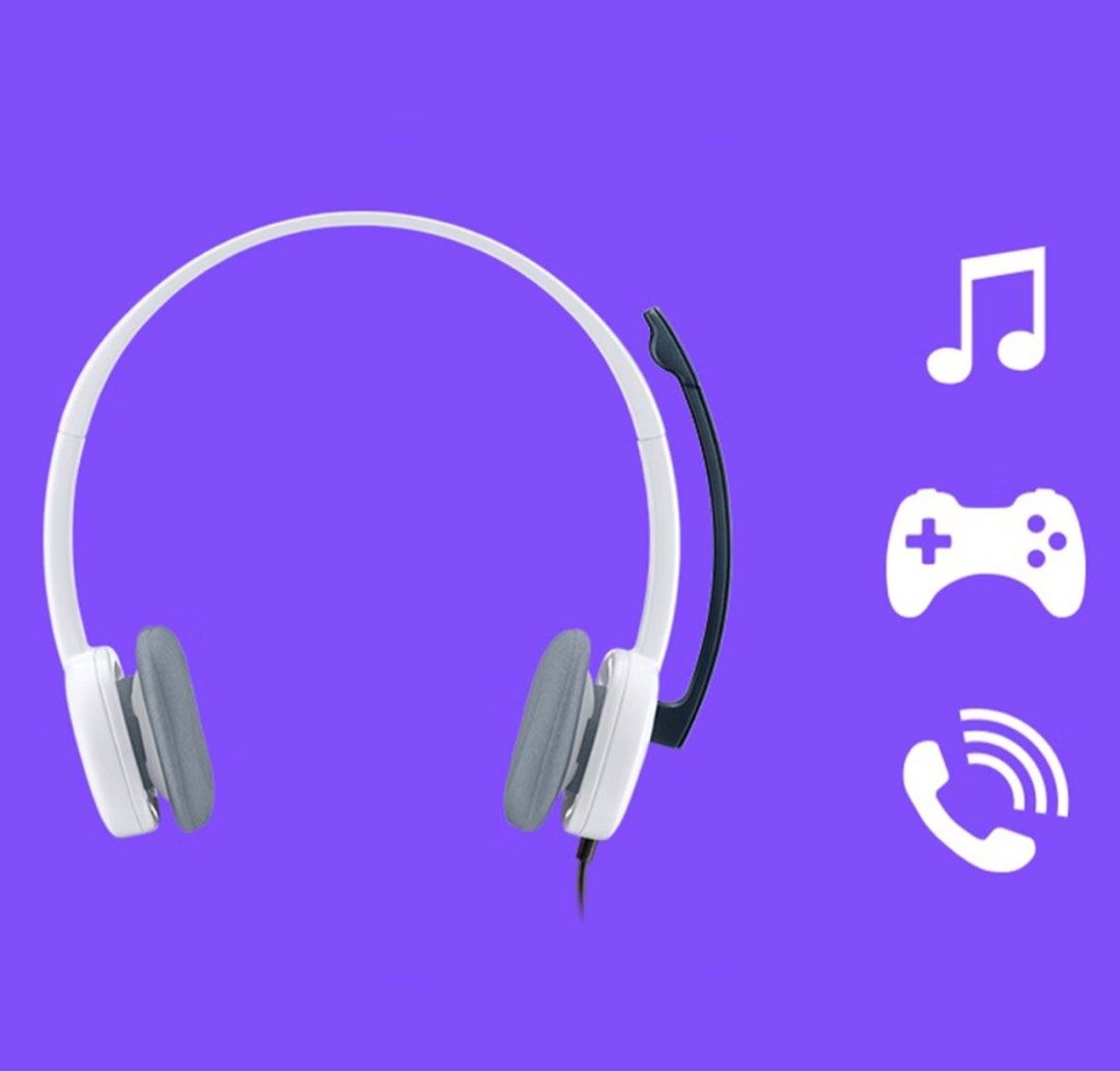 Logitech H150 White Headphones (Category: Headphones & Headsets) located in Mandaue City. Submitted by Currentcrs (Listing ID 1467939906, Image 2). Description: Rfs: Extra Headphones.