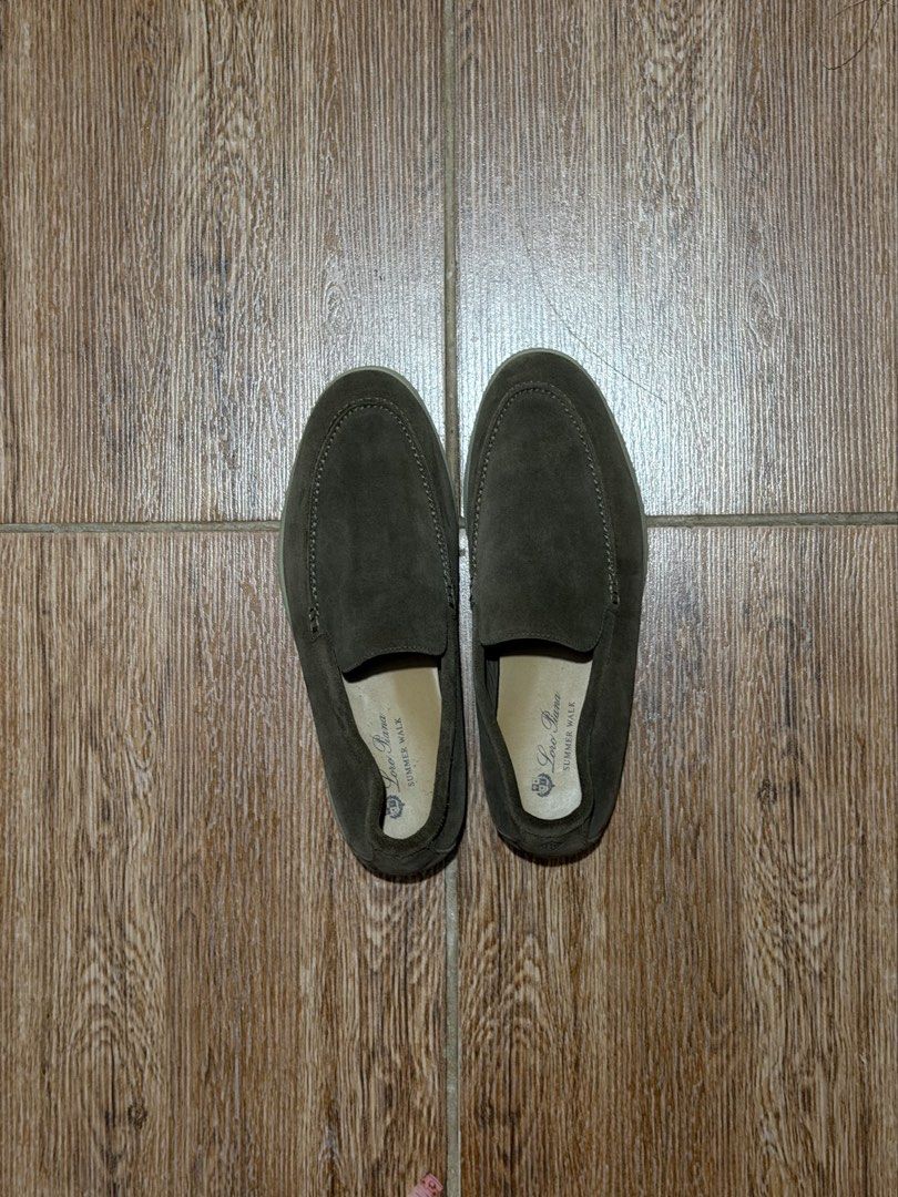 Loro Piana Summer Walk (Category: Casual Shoes) located in Caloocan City. Submitted by guiditwoshoes (Listing ID 1467971830, Image 1). Description: Loro Piana Summer Walk Suede Loafers Dark Brown Size 42 28 cm measured insole Excellent condition MOP: Gotyme / GCash Via J&T Express, Lalamove, Grab (Buyer shoulders fee).