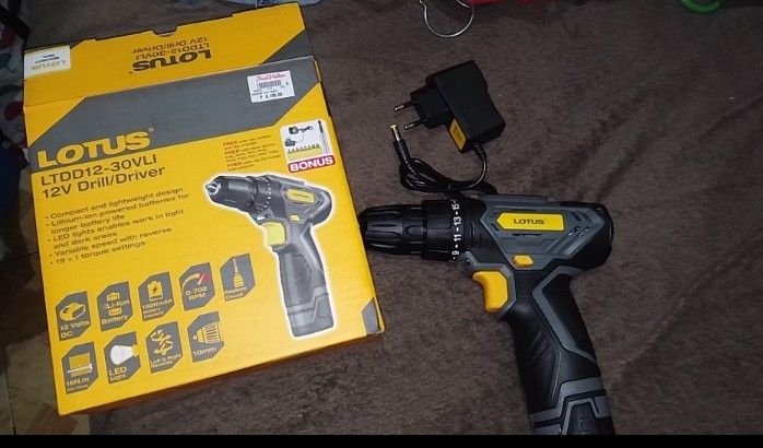 Lotus Cordless Drill (Category: Announcements) located in Muntinlupa City. Submitted by jhunshop93615 (Listing ID 1468022029, Image 1). Description: brandnew original location:Alabang Muntinlupa near Lianas Mall.
