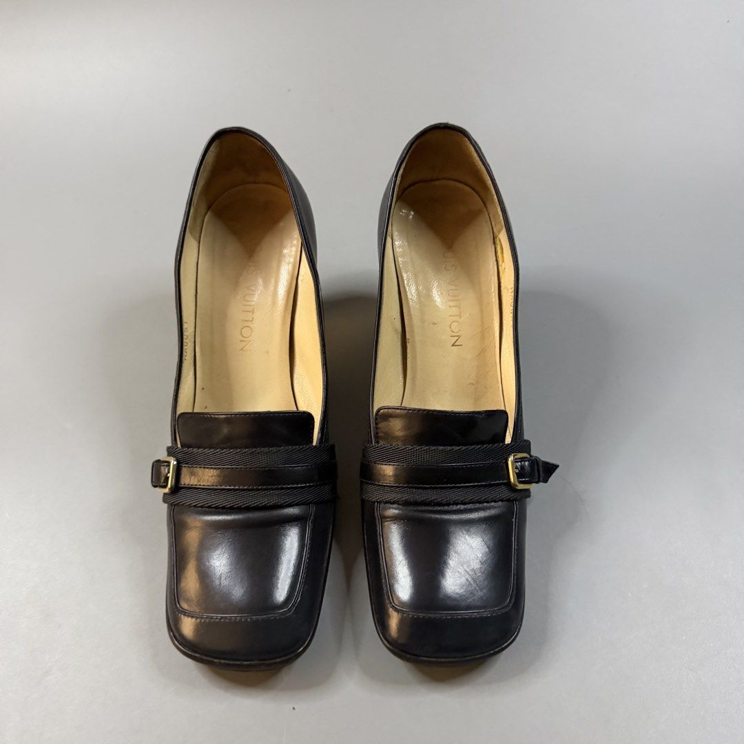 Louis Vuitton - Black Square Toe Heeled Sandals Leather (Category: Sandals) located in Paranaque City. Submitted by millennial_goodz (Listing ID 1468011438, Image 2). Description: WTS Louis Vuitton - Black Square Toe Heeled Sandals Leather Size 37 Excellent condition Authentic, pair only Made in Italy P2,799 only DM.