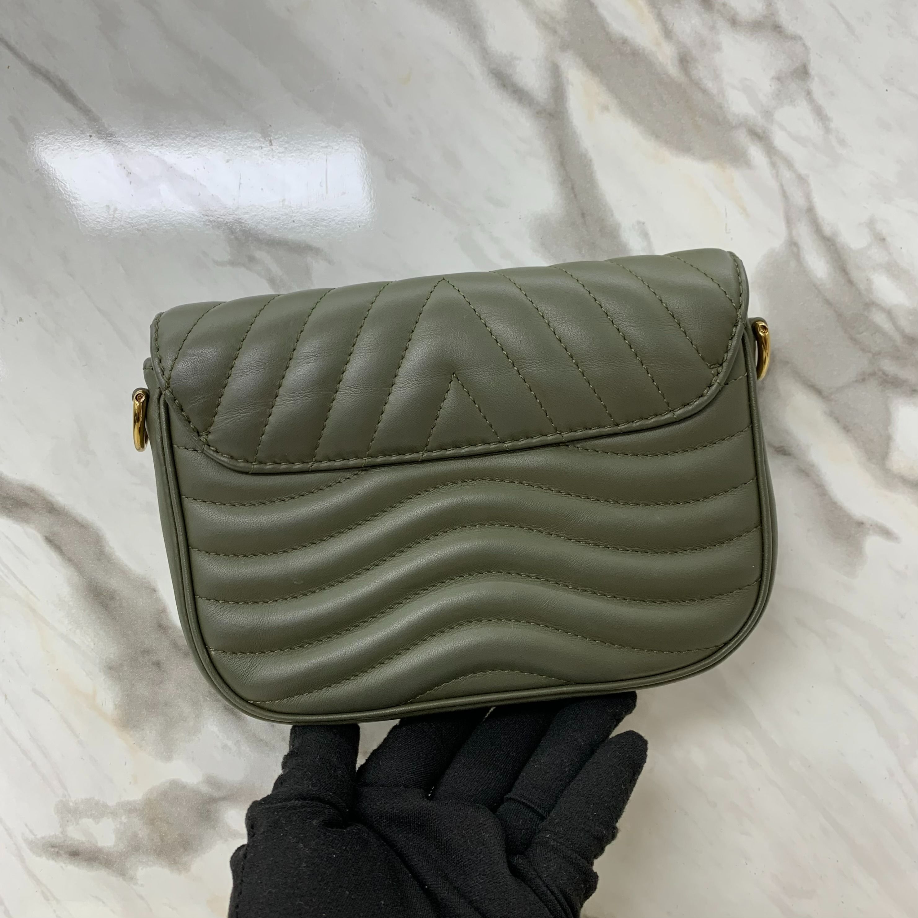 LOUIS VUITTON GREEN NEW WAVE MULTI POCHETTE SHOULDER BAG 26******1 TI ...