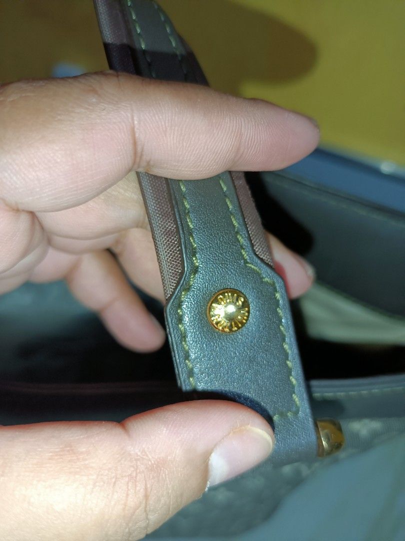 Louis Vuitton Monogram Mini Lin Lucille GM Tote (Category: Tote Bags) located in Bolinao. Submitted by shayne_0215 (Listing ID 1467973716, Image 3). Description: - Has Stain on the canvas - Has missing snap button inside - Brand name on the hardware - Ukay Source - Last Price Posted - Deal Now, Pay Now - MOP: GCASH - SF will be shouldered by the buyer.