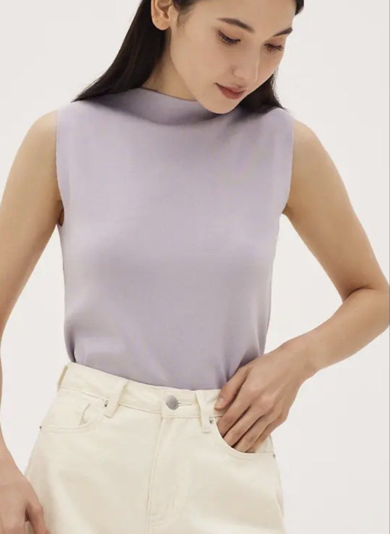 Love Bonito Knit Top (Category: Sleeveless) located in Manila. Submitted by rpeva19 (Listing ID 1467889421, Image 1). Description: Color: Purple Size: S No flaws.