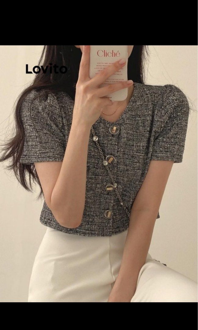 Lovito Gray Top (Category: Others Tops) located in Marikina City. Submitted by visionfinds (Listing ID 1468017935, Image 2). Description: Never been used. Size on tag Large.
