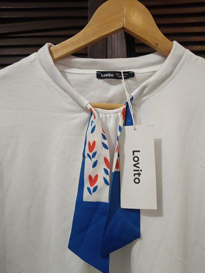 Lovito Tees (Category: Shirts) located in Manila. Submitted by byjrb (Listing ID 1468031254, Image 2). Description: 🛍️ Brand-new items from SHEIN, Emery Rose, Zaful & more! Size : Small on tag but fits to Med to Large 📦 Shipping: LBC / J&T / Lalamove 💸 MOP: GCash / BPI only DM for inquiries! 💌.