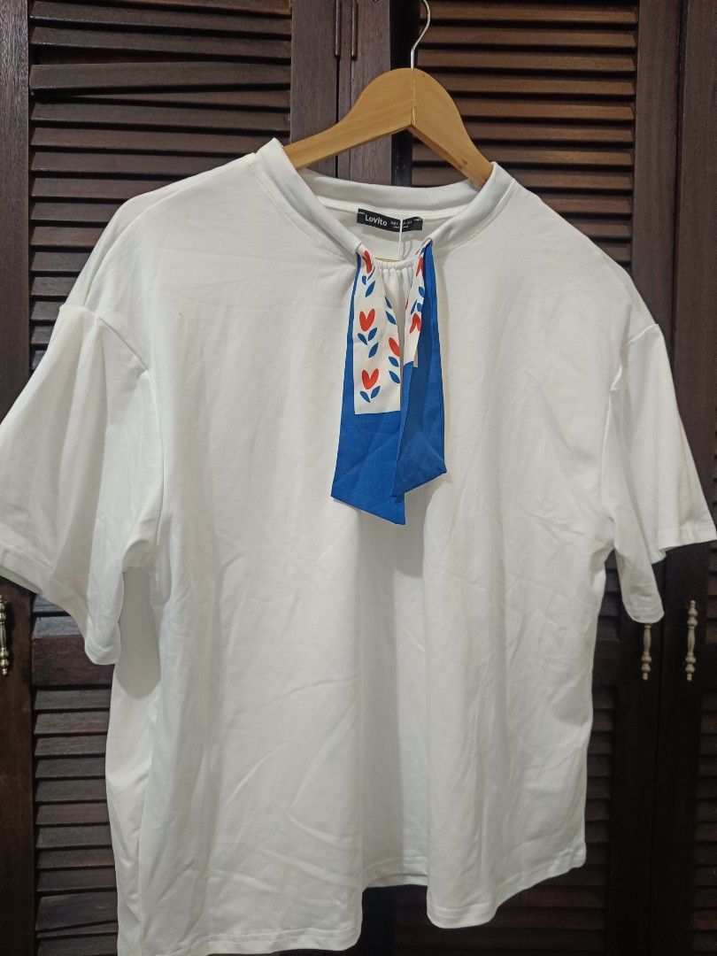 Lovito Tees (Category: Shirts) located in Manila. Submitted by byjrb (Listing ID 1468031254, Image 1). Description: 🛍️ Brand-new items from SHEIN, Emery Rose, Zaful & more! Size : Small on tag but fits to Med to Large 📦 Shipping: LBC / J&T / Lalamove 💸 MOP: GCash / BPI only DM for inquiries! 💌.