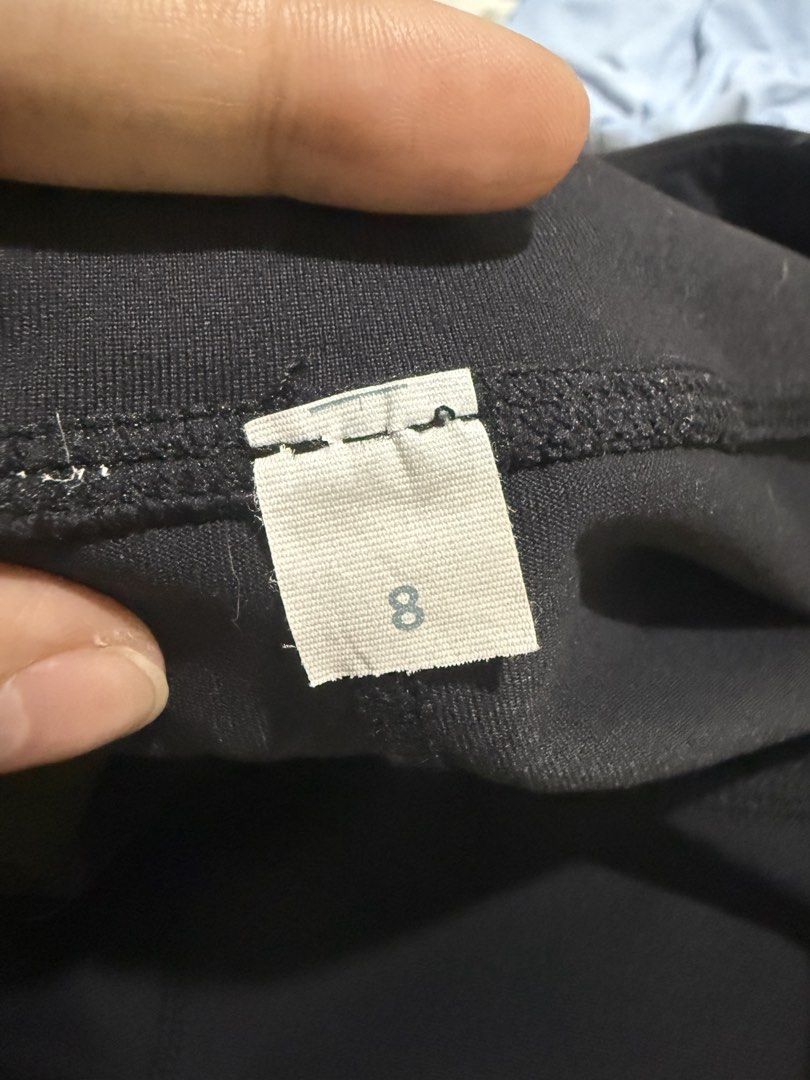 Lululemon Black Leggings Size 8 (Category: Activewear) located in Caloocan City. Submitted by bellita_05 (Listing ID 1468002095, Image 3). Description: - Brand: Lululemon - Color: Black - Size: 8 - Waistband: High-rise for extra support and comfort - Design: Classic style with signature logo near the hem - Material: Premium, comfortable stretch fabric - Condition: Clean, well-maintained, and gently used - Versatility: Ideal for yoga, workouts, or