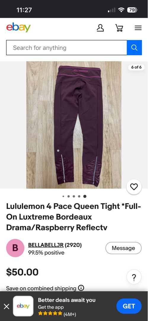 LULULEMON LEGGINGS (Category: Activewear) located in Tagoloan. Submitted by cosmictree_f69c1a (Listing ID 1467868647, Image 2). Description: PANG SABAY SHIP‼️ LULULEMON LEGGINGS SİZE - 6 WAISTLINE- 28-30(stretchable ) FLAWLESS LOC - MINDANAO📥.