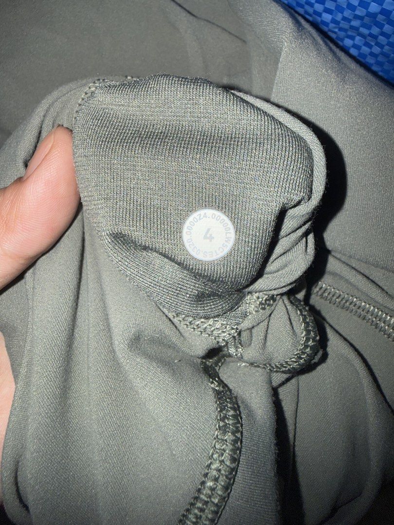 Lululemon Leggings Size 4 Grey (Category: Activewear) located in Caloocan City. Submitted by bellita_05 (Listing ID 1467987979, Image 2). Description: - Brand: Lululemon - Color: Greyish Green - Size: 4 (Dot tag verified inside waistband) - Rise: High rise for a flattering fit - Fabric: Ultra-stretchy, breathable, and comfortable - SF via J&T.