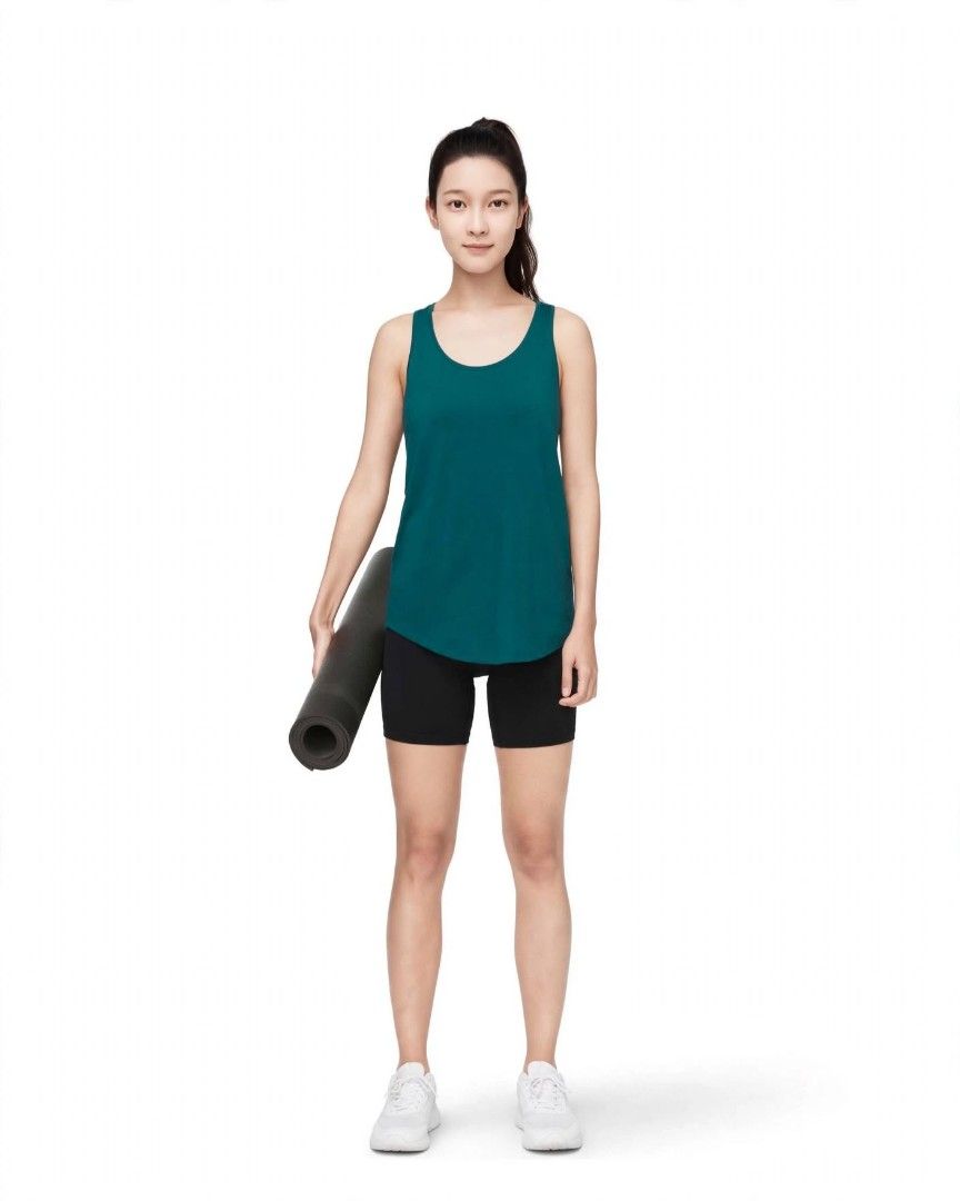 Lululemon love Tank Top (Category: Activewear) located in Rizal. Submitted by timeless_shop (Listing ID 1467842015, Image 1). Description: 💚 Original Lululemon Love Tank -Teal Green 📏 Size: 8 Fit to Medium Frame Fabric nito pang summer talaga 📝 Details: - Length: 26 inches - Width: 16 inches Pit-Pit flat laid - Fabric: Cotton blend - super soft & comfy ✨ hindi kupas! - Design: Racerback tank - flowy at presko - Color: Teal Green / Deep Lagoon 