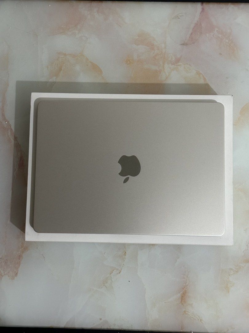 Macbook Air M5 Starlight (Category: Laptops & Notebooks) located in Caloocan City. Submitted by mofuberry.crate (Listing ID 1467876146, Image 1). Description: rush selling! macbook air m5 512gb 13” starlight .𖥔 ݁ details: - 100% batt health (15 cc) - 8 core gpu - 16gb ram - macOS 27 golden gate (latest software) - no dents & scratches! - no issues, good as brand new - with warranty ‘til 2027 - lady-owned - complete with box & charger - STRICTLY 