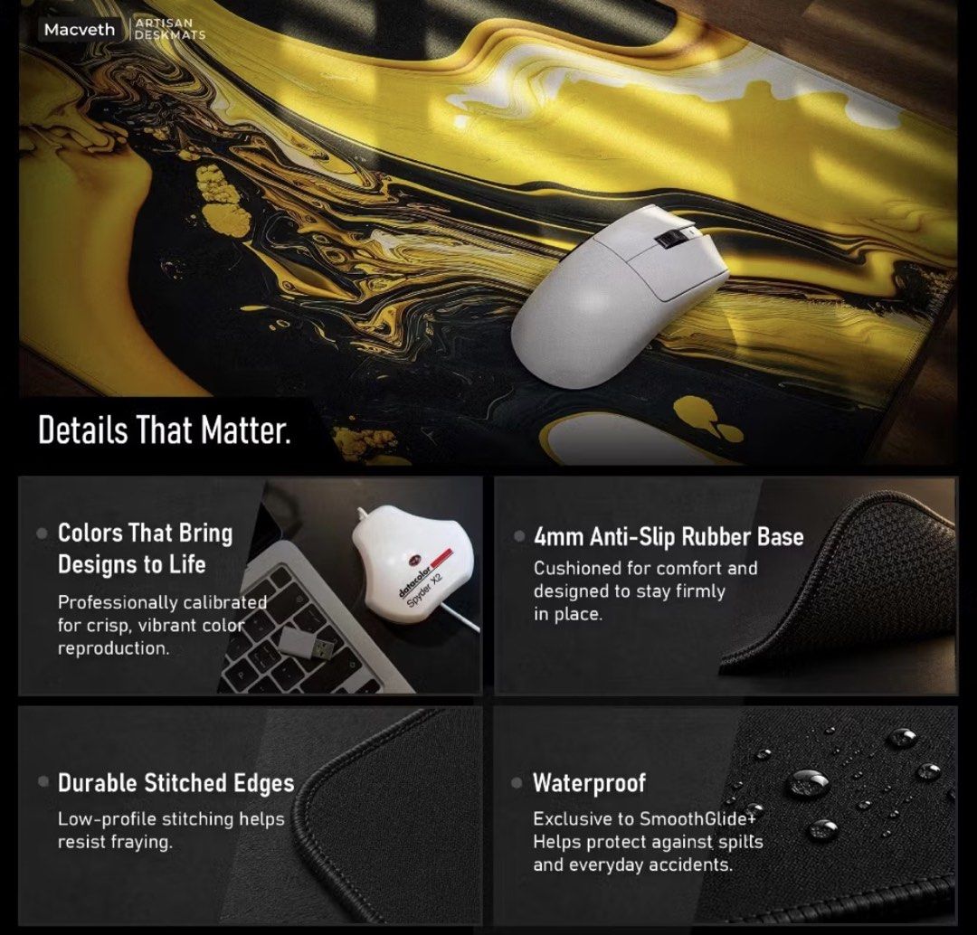 Macveth Artisan Deskmat Elixir (Category: Mouse & Mousepads) located in Quezon City. Submitted by aiswiii (Listing ID 1467858192, Image 3). Description: Dimensions: 60cm x 30cm RFS: naliliitan na ako Bought it in August.