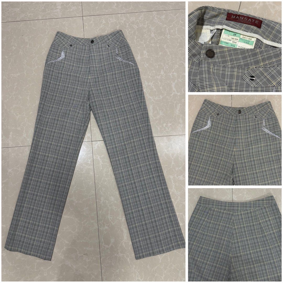 MANSATE Checkered Trouser Pants (size 25-27) (Category: Other Bottoms) located in Cavite. Submitted by gigi3175 (Listing ID 1467908979, Image 1). Description: .