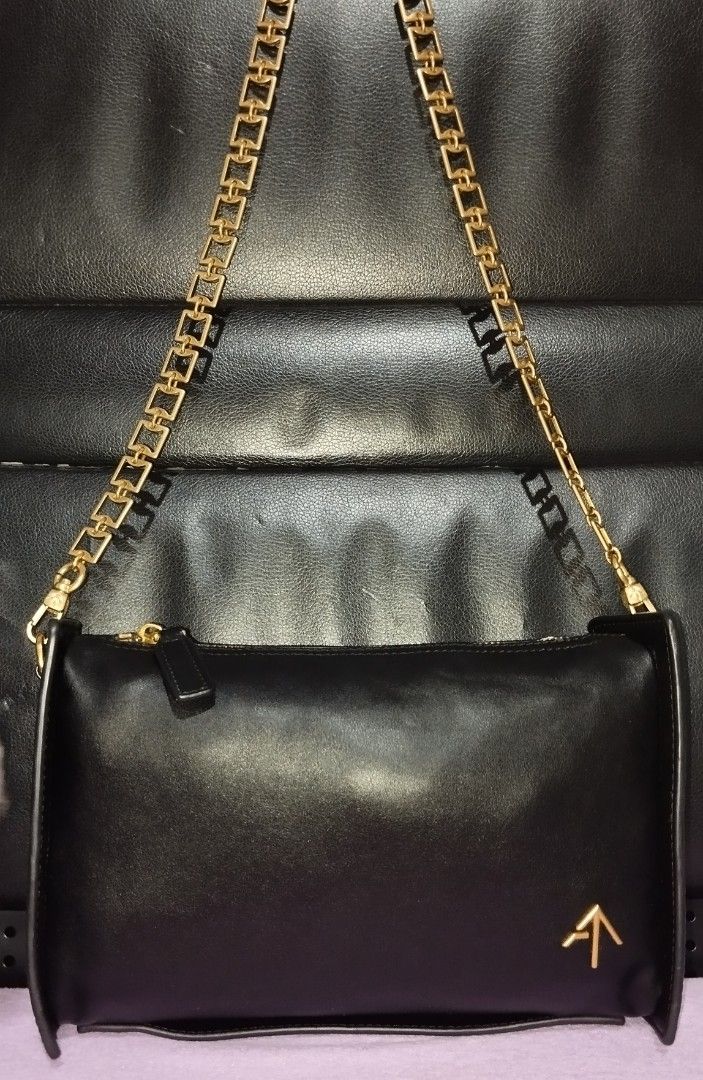 Many Atelier Carmen Zip Two Way Sling Bag (Category: Luxury Bags & Wallets) located in Taguig. Submitted by bellecabano (Listing ID 1467842483, Image 2). Description: Manu Atelier Carmen Zip Two Way Sling Bag can be worn also as clutch ( has detachable strap ) a quiet luxury made in Turkey, searchable and with hologram inner lining own strap - gold pa no rips and tears, no pen/ink marks no uka uka or cracking lighy used lang talaga si bag ready t