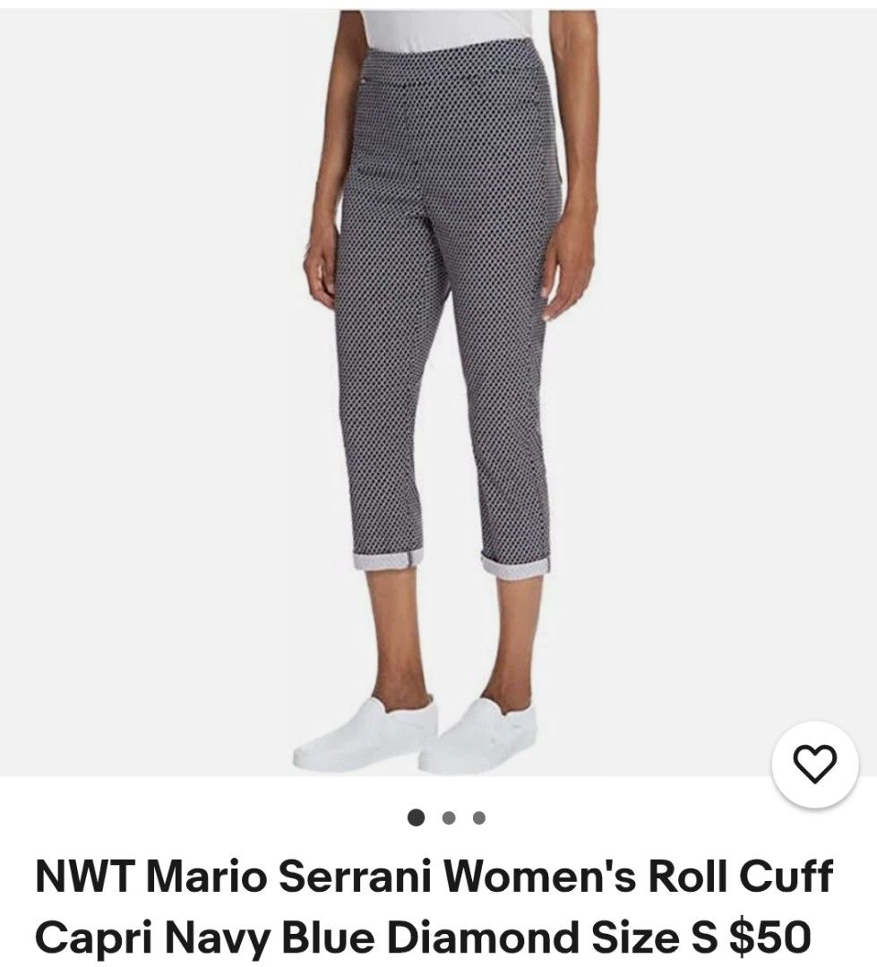 Mario Serrani Plus Size Roll Cuff Capri (Category: Jeans) located in Quezon City. Submitted by chph2nd (Listing ID 1467866375, Image 1). Description: stretchable. made in italy.