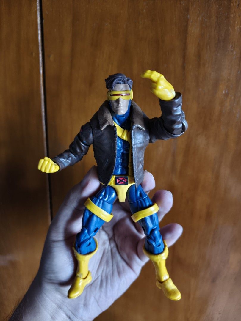 Marvel Legends Cyclops X-Men 97 6-inch Action Figure (Category: Figurines & Statues) located in Rizal. Submitted by kencamara (Listing ID 1467989486, Image 2). Description: - Official X-Men '97 Cyclops action figure - Features iconic brown leather jacket, blue/yellow suit, and ruby-quartz visor - Highly poseable with tight, solid joints - Loose item: Figure only (original packaging not included) - Perfect for display or completing your X-Men coll