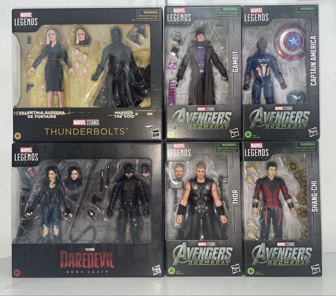 Marvel Legends Doomsday (Category: Action & Battle Toys) located in Pasig City. Submitted by TheBeastToysStore (Listing ID 1467939217, Image 1). Description: For Sale‼️ Hasbro Marvel Legends MISB / SEALED 🔷Valentina (Loose) - 1,700 🔷The Void (Box Included) - 2,000 🔷Gambit - 2,700 🔷Captain America - 1,500 🔷Thor - 1,800 🔷Shang-Chi - 1,600 🔷Jessica Jones (Loose)- 2,000 🔷Daredevil (Box Included) - 2,400 Fantastic Four 🔷The Thing - 2,500 🔷Mr
