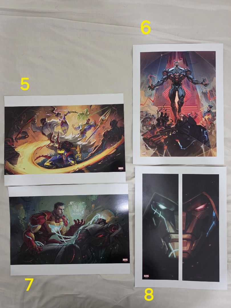 Marvel Rivals Art Print Poster Collection (Category: Character Goods) located in Mandaluyong City. Submitted by irwaynee (Listing ID 1467969011, Image 2). Description: 12 x 16 inches Art Print Posters Authentic Art Print Posters! A must have for any Marvel and Comic fan! Good condition! Perfect for room or wall decoration ✨️ 🧭 Pick up or Delivery available 🚛 Delivery fee will be shouldered by the buyer PM me if interested!.