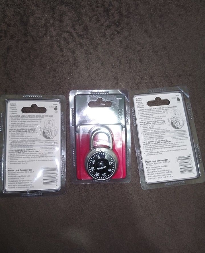 Master Lock Combination padlock (Category: Announcements) located in Muntinlupa City. Submitted by jhunshop93615 (Listing ID 1468022775, Image 3). Description: brandnew original location:Alabang Muntinlupa near Lianas Mall.