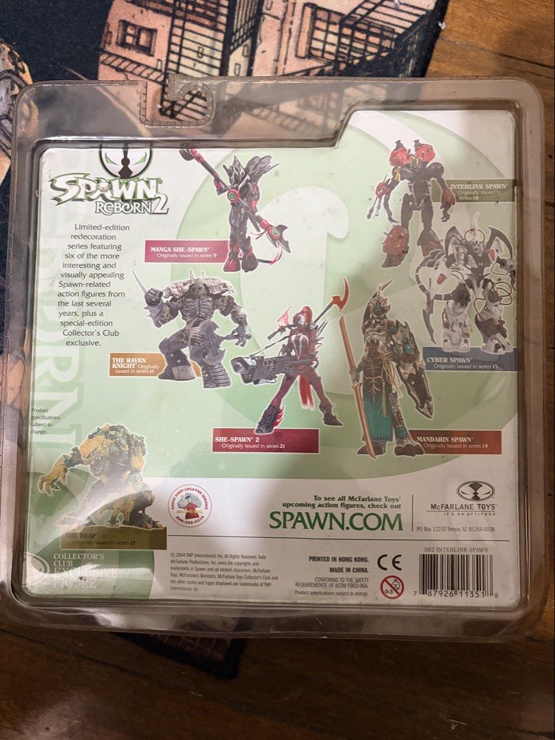 McFarlane Spawn Reborn S2 Interlink [MISB] (Category: Action & Battle Toys) located in Makati City. Submitted by pogtoyz (Listing ID 1467911248, Image 2). Description: - 100% Original/ Authentic - Condition: MISB; RFS: Unload to RELOAD - Available while post is ACTIVE Meet ups at the ff areas: - QC Munoz/ Tomas Morato/ Makati - Others, let's discuss Available shipping options charged to buyer. - Grab/ Lalamove - JRS/ LBC No last price inquiries p