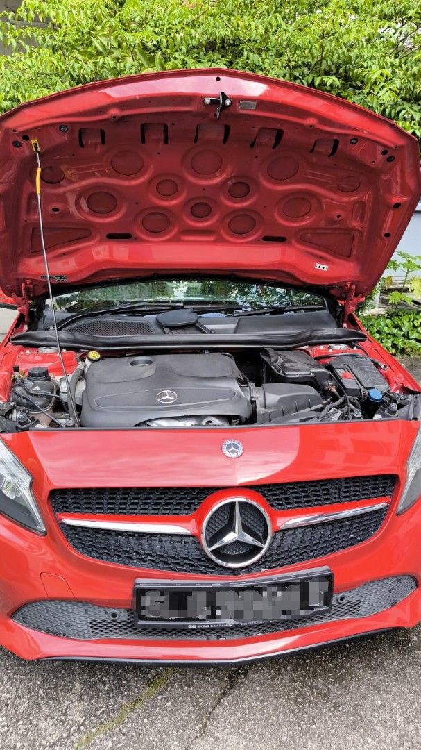Mercedes-Benz A-Class Hatchback A180 Style (W176) Auto (Category: Used Cars) located in Singapore. Submitted by yuricon (Listing ID 1467977064, Image 1). Description: Can sell with brand new number plate Low mileage of 104,000km Original parts and body, no paint work done New engine mounting done in June 2026.
