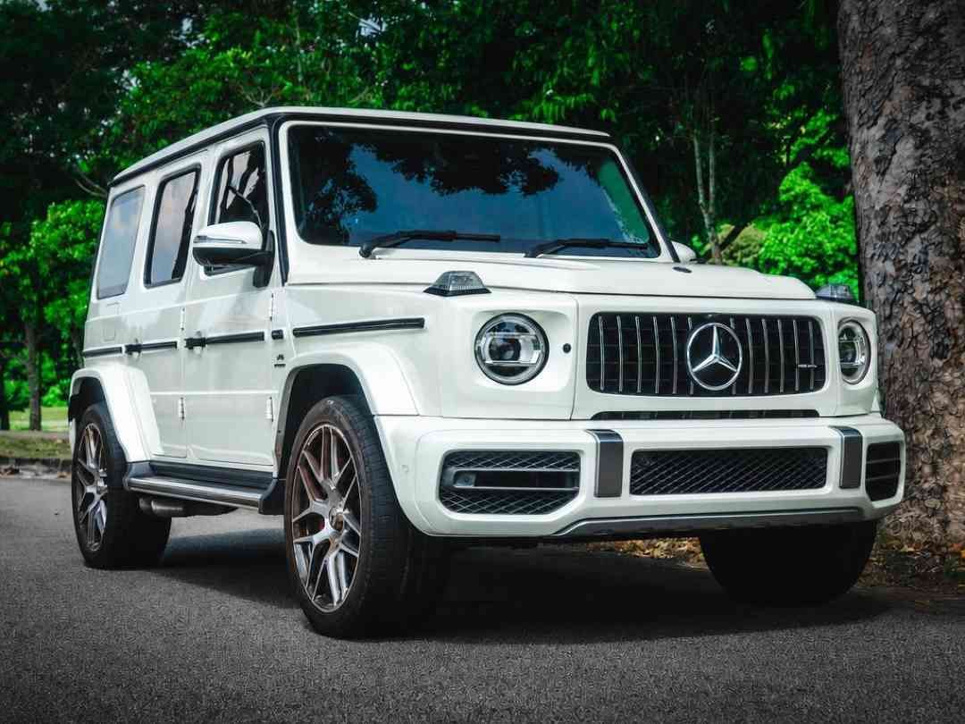Mercedes-Benz AMG G-Class G63 AMG (A) (Category: Used Cars) located in Singapore. Submitted by monstermotors. (Listing ID 1456107413, Image 1). Description: Beautiful white interior with white exterior G63! Always parked under shelter. Low mileage unit. Exterior protected by PPF. Flexible loan options available! Trade ins welcomed! Arrange a viewing with us today! Features: Powered by V8 Bi-turbo producing 585bhp (430.0kw)/6,000 rpm, 850nm/2,500-