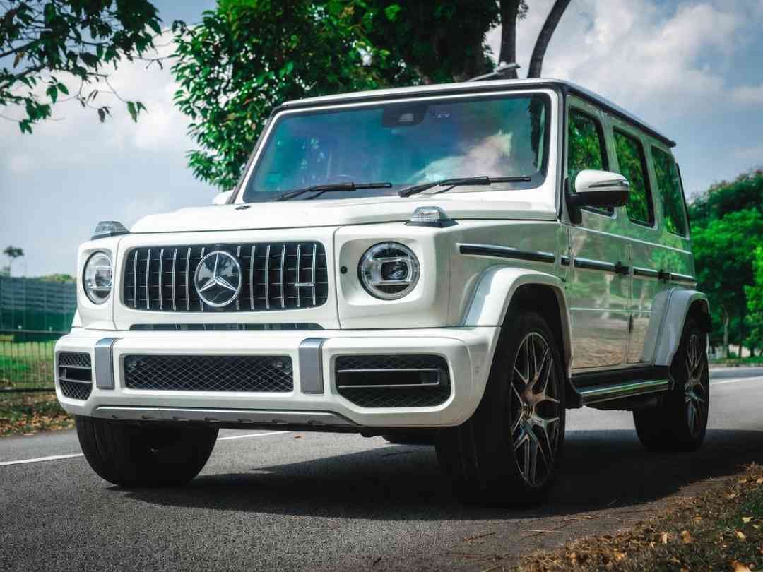 Mercedes-Benz AMG G-Class G63 AMG (A) (Category: Used Cars) located in Singapore. Submitted by monstermotors. (Listing ID 1456107413, Image 2). Description: Beautiful white interior with white exterior G63! Always parked under shelter. Low mileage unit. Exterior protected by PPF. Flexible loan options available! Trade ins welcomed! Arrange a viewing with us today! Features: Powered by V8 Bi-turbo producing 585bhp (430.0kw)/6,000 rpm, 850nm/2,500-
