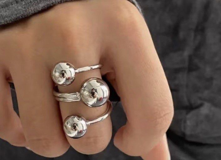 Metal ball geometric ring size 8 (Category: Rings) located in Manila. Submitted by vintageaccessories (Listing ID 1467972786, Image 1). Description: .
