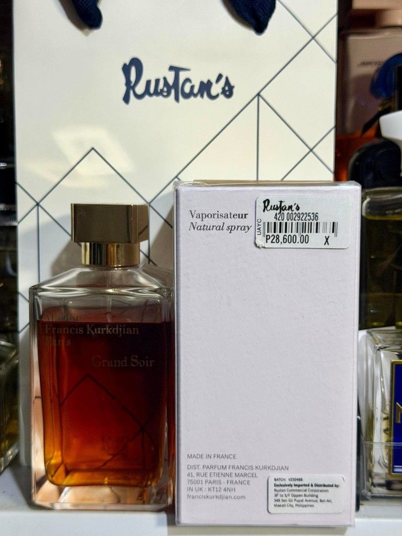 MFK grand soir 200ml and gentle fluidity (Category: Fragrance & Deodorants) located in Calamba. Submitted by luxefinds503 (Listing ID 1467997251, Image 2). Description: MFK grand soir 200ml (see jl) 12,500 gentle fluidity gold fsm 8500 Decluttering,need funds.